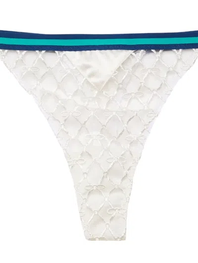 Fleur Du Mal Serena Thong In White