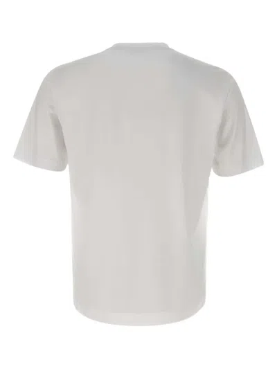 Diktat Side-slit Crew-neck T-shirt In White