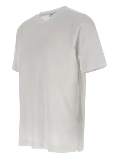Diktat Side-slit Crew-neck T-shirt In White