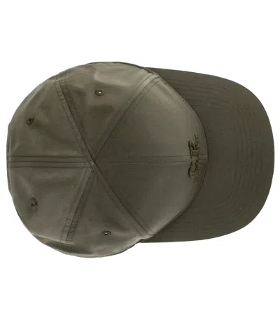 C.p. Company Green Baseball Cap With Logo Embroidered On The Front In Cotton Man