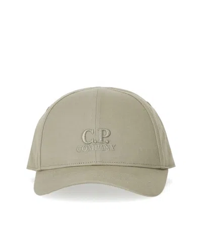 C.p. Company Vintage Khaki Baseball Cap In Neutral