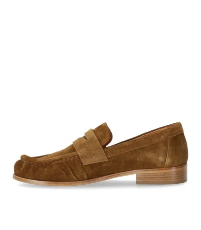 Strategia Cognac Suede Loafer