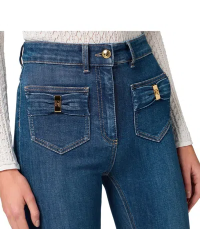 Elisabetta Franchi Jeans With Bow Detail