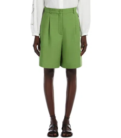 Weekend Max Mara Ecuba Green Bermuda Shorts In Green
