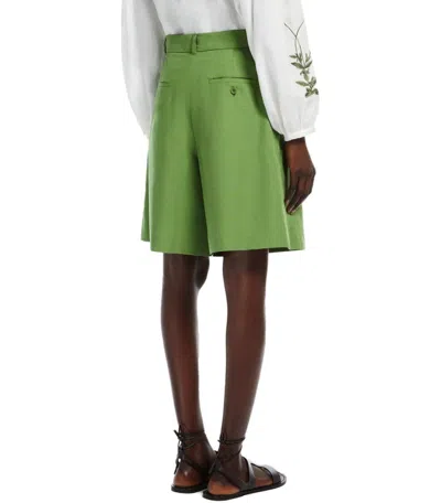 Weekend Max Mara Ecuba Green Bermuda Shorts In Green