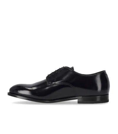 Doucal's Derby Horse Blue Lace Up In Black