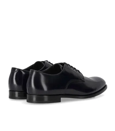 Doucal's Derby Horse Blue Lace Up In Black