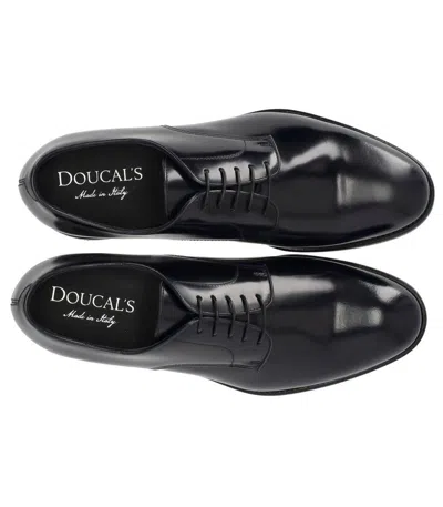 Doucal's Derby Horse Blue Lace Up In Black