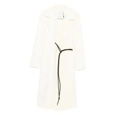 Sportmax Double-faced Robe Coat Clothing In Neutral