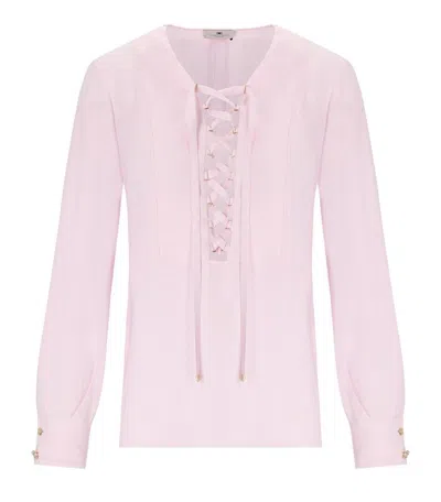 Elisabetta Franchi Quarzo Shirt With Laces