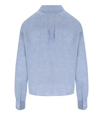 Weekend Max Mara Eureka Linen Shirt In Blue