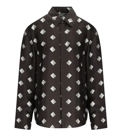 Max Mara Zelig Brown Shirt In Black
