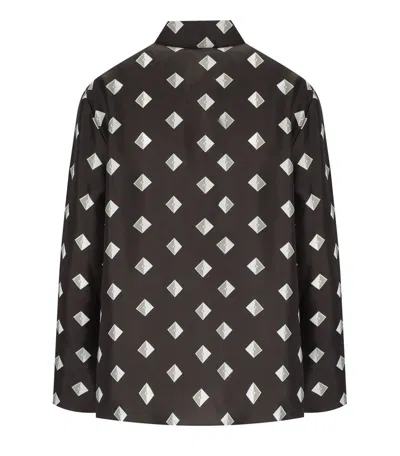 Max Mara Zelig Brown Shirt In Black