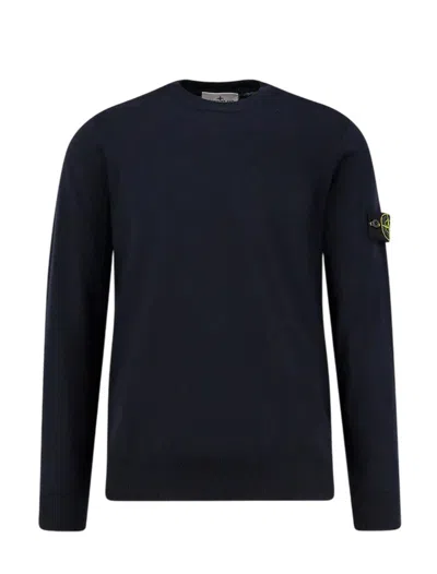 Stone Island Cotton Sweatshirt In Black