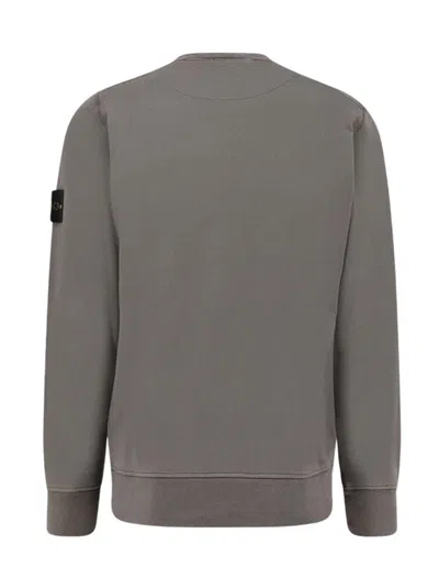 Stone Island Organic Cotton Sweatshirt In Gray
