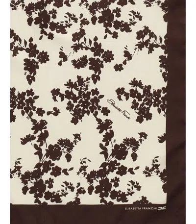 スカーフ ELISABETTA FRANCHI Woman Scarf Cocoa SC03F 644 ELISABETTA FRANCHI Woman Scarf Cocoa SC03F 644 スカーフ