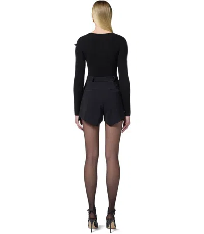 Elisabetta Franchi High-waisted Tailored Black Shorts