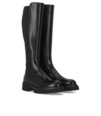 Guglielmo Rotta Ranch Black Boot In Black