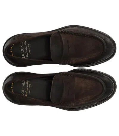 Doucal's Commander Dark Brown Loafer In Brown