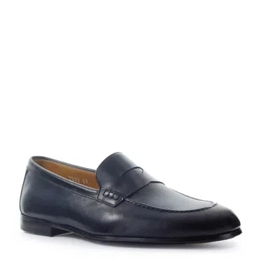 Doucal's Ocean Blue Loafer In Blue