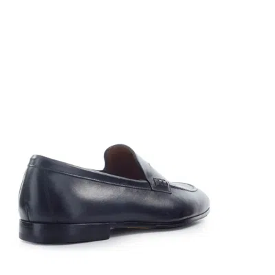 Doucal's Ocean Blue Loafer In Blue