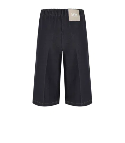 Max Mara Texas Blue Denim Effect Bermuda Shorts