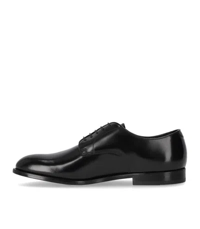 Doucal's Derby Horse Blue Lace Up In Black