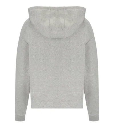 Max Mara Angora Grey Hoodie In Gray