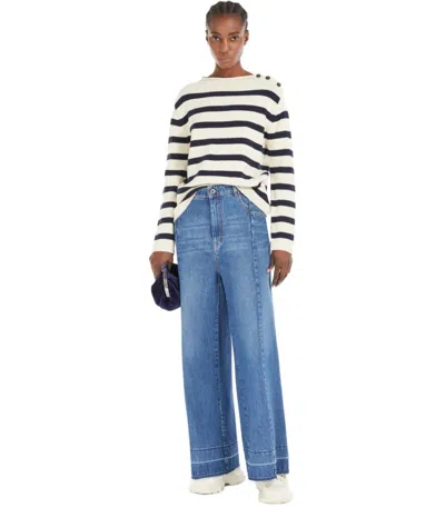 Weekend Max Mara Agenda Light Blue Jeans In Blue