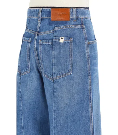 Weekend Max Mara Agenda Light Blue Jeans In Blue