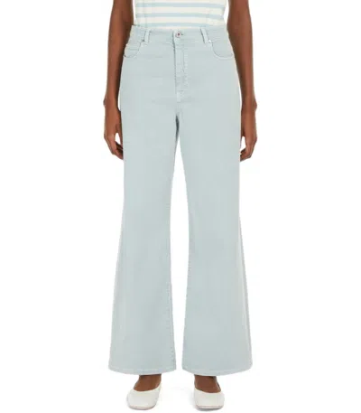 Weekend Max Mara Medina Anice Wide Leg Jeans In Green