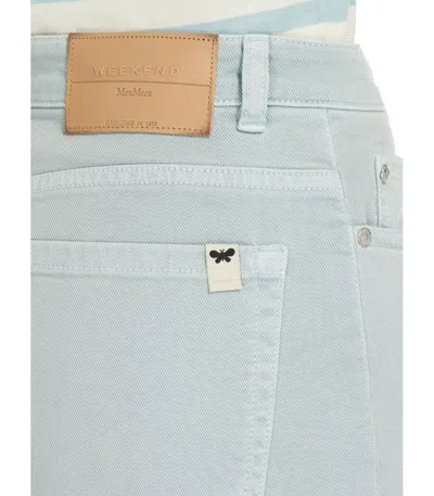 Weekend Max Mara Medina Anice Wide Leg Jeans In Green