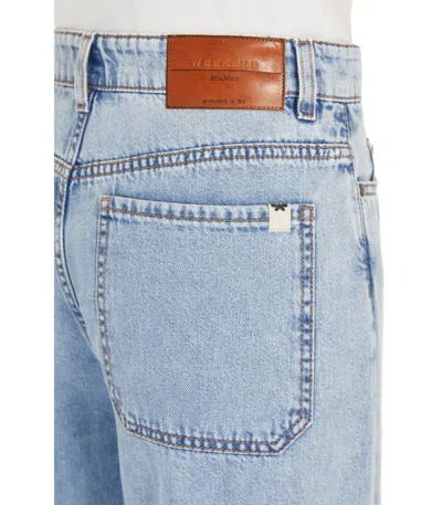 Weekend Max Mara Vega Light Blue Wide Leg Jeans