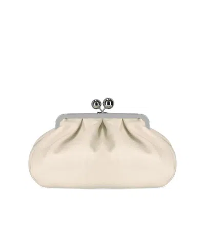 Weekend Max Mara Pasticcino Cubico Medium Ivory Clutch Bag