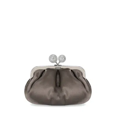 Weekend Max Mara Pasticcino Emmy Small Piombo Clutch Bag
