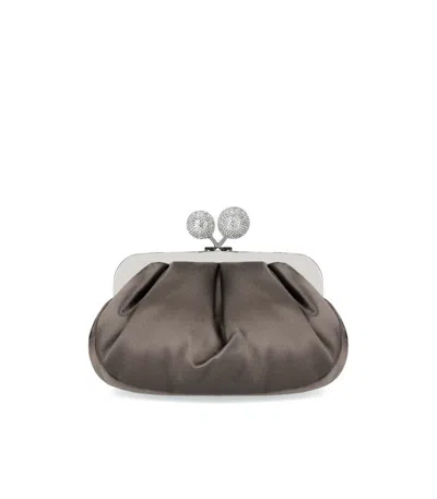 Weekend Max Mara Pasticcino Emmy Small Piombo Clutch Bag