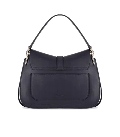 Furla Flow M Navy Handbag