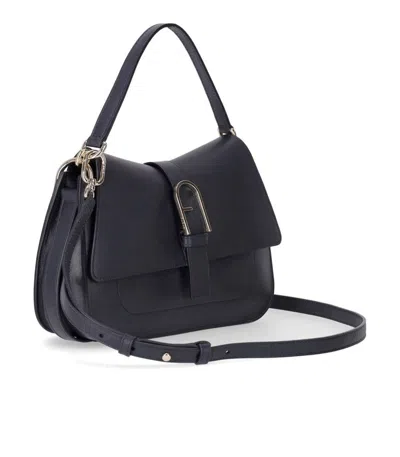 Furla Flow M Navy Handbag