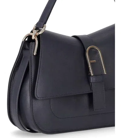 Furla Flow M Navy Handbag
