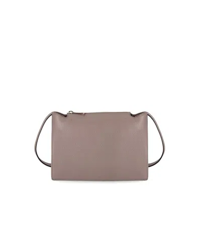 Furla Nuvola S Stucco Gray Crossbody Bag In Gray
