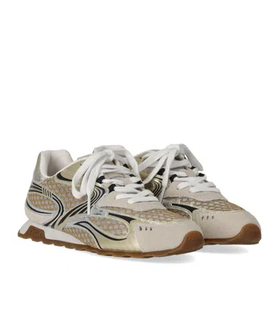 Ash Sporty Mesh And Metallic Sneakers
