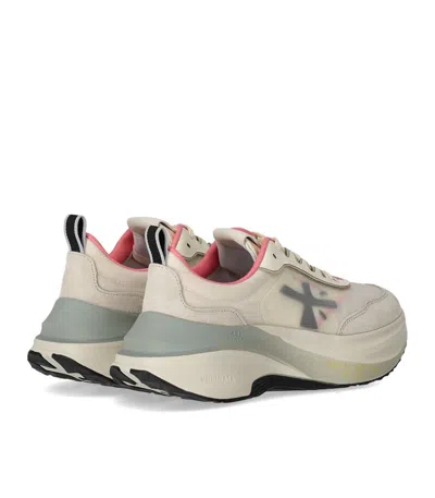 Premiata Hill 7509 Sneaker With Suede And Nylon Accents In Neutral