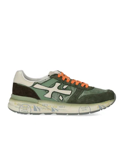 Premiata Mick 7244 Suede And Nylon Sneaker