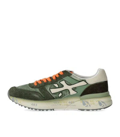 Premiata Mick 7244 Suede And Nylon Sneaker