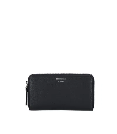 Emporio Armani Myea Bleu Wallet In Black