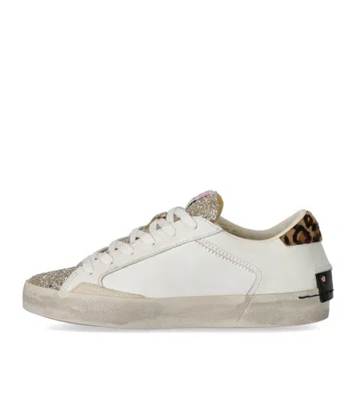 Crime London Distressed Glitter White Sneaker