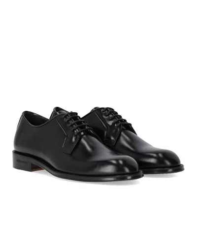 Dsquared2 D2 Classic Black Derby Shoe In Black
