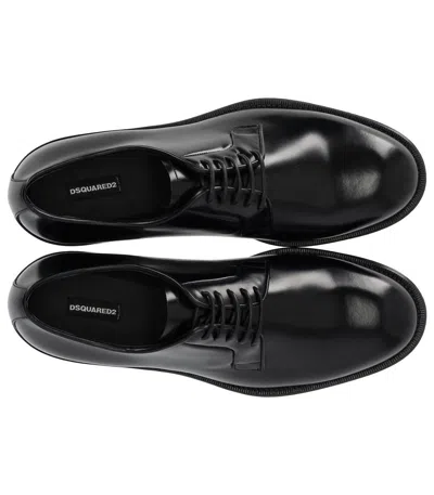 Dsquared2 D2 Classic Black Derby Shoe In Black
