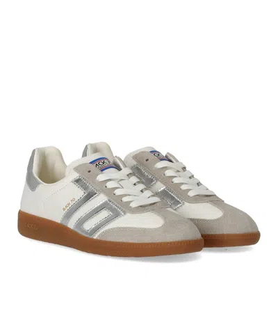 Back70 Cloud Metallic Silver Sneaker In White