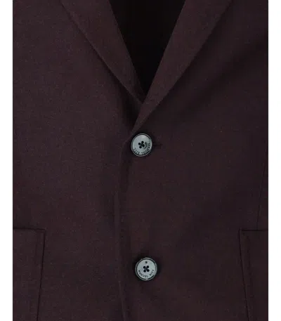 Manuel Ritz Burgundy Suit In Multi